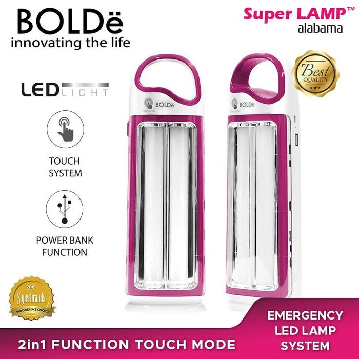 Super Lamp Bolde 2 in 1 Emergency LED Lampu Emergency Bolde