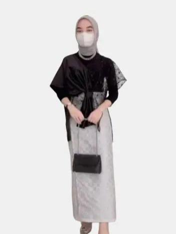 NEW-Zenia Wrap Outer Tille Ribbon Outer Organza Pita Outer Tulle Outer Brukat Outfit Kondangan Outer