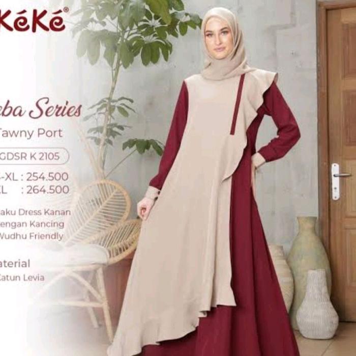 GDSR K 2105 SALE Gamis Keke Simple Elegant