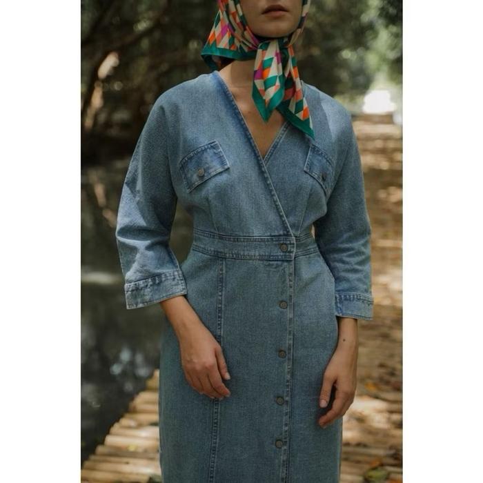 SIMONE DRESS MAVEN dress denim wanita