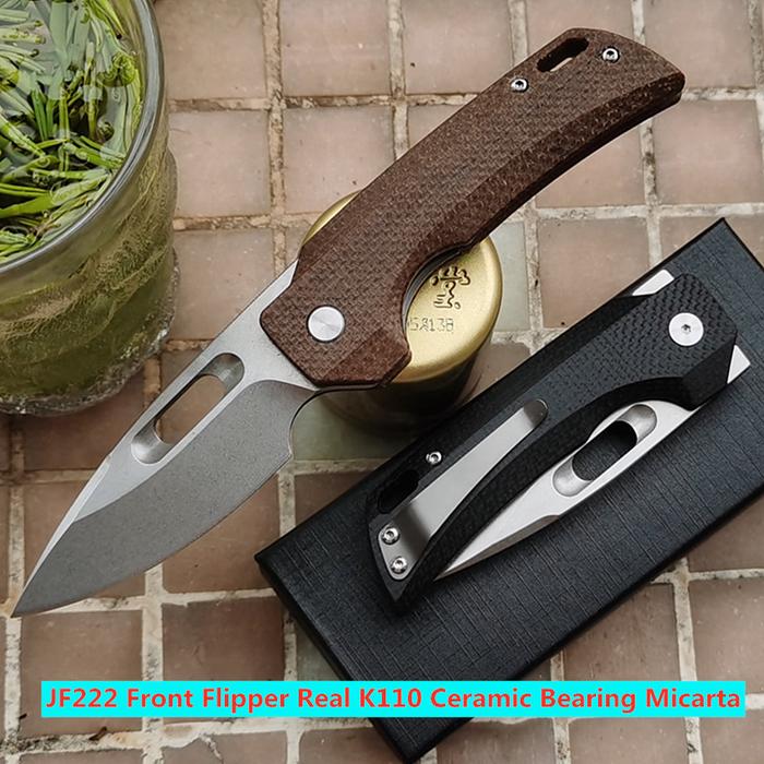 JUFULE JF222 Front Flipper BOHLER K110 Ceramic Bearing Micarta