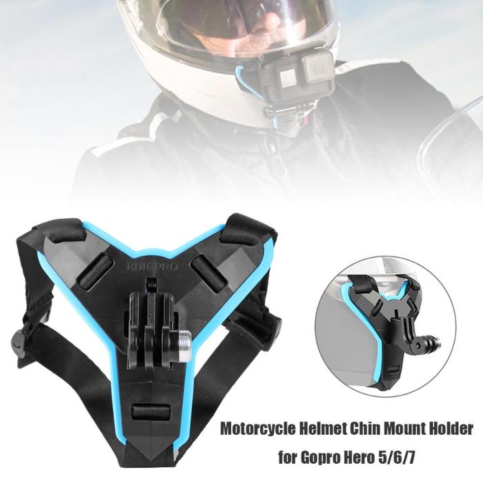Gopro Helm Braket Dagu Helm Sepeda Motor DJI/Hero8/7/5 Semut Kecil