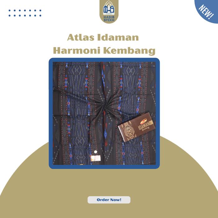 Sarung ATLAS IDAMAN HARMONI KEMBANG/Atlas Idaman Harmoni/Idaman Harmoni Batik/Idaman Jacquard 590