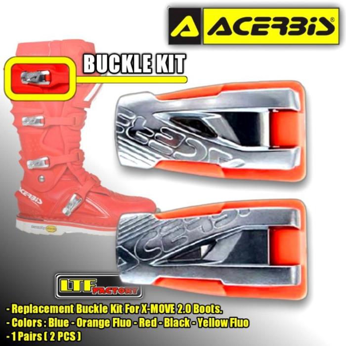 ACERBIS X-MOVE BOOTS BUCKLE STRAP LOCKER KIT - KEPALA PENGUNCI TALI SEPATU TRAIL - MOTOCROSS ORIGINA