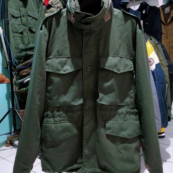 M65 Field Jacket Canvas Parka Military Style Jacket Size M ( L.54 & P.75 Cm ) Repro 5 Pocket