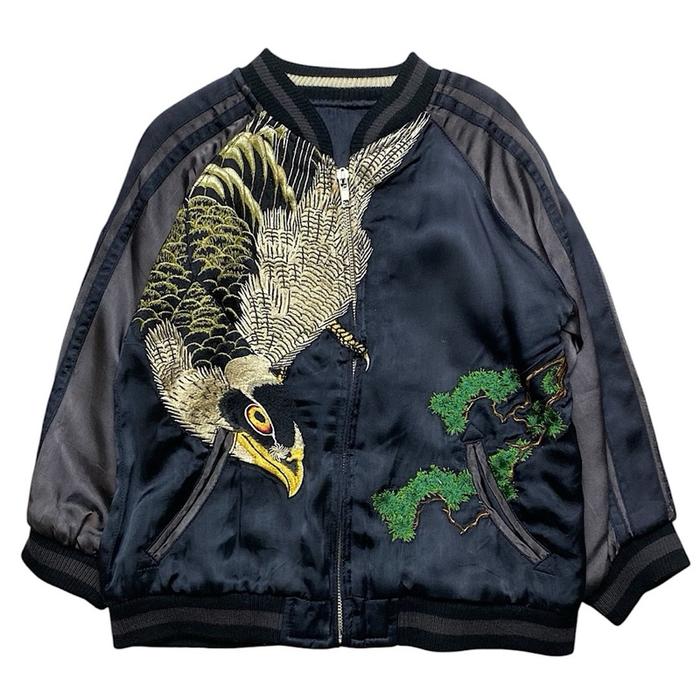 Reversible sukajan kids falcon embroidery jaket second