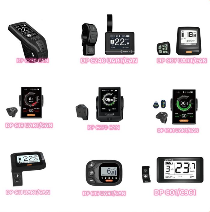 Bafang Monitor Instrumen Sepeda Listrik Tampilan Motor Sentral Mesin