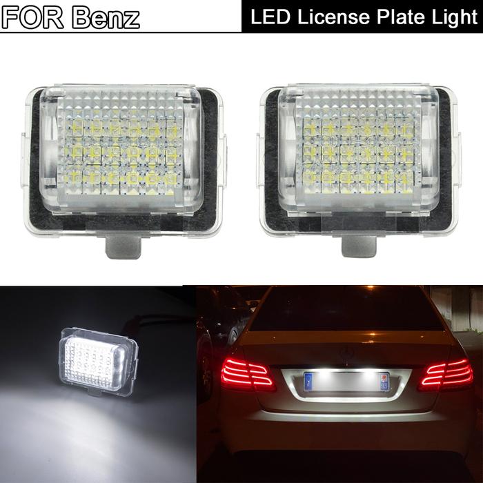 LED Lampu Plat Nomor Untuk Benz C Kelas W204 W205 W216 W218 E-CLASS