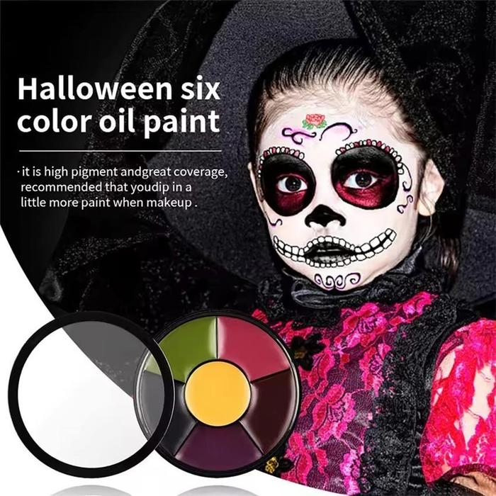 6Warna Body Face Painting Cat Wajah Painting Wajah Body Painting Palette Wajah anti air / Painting C