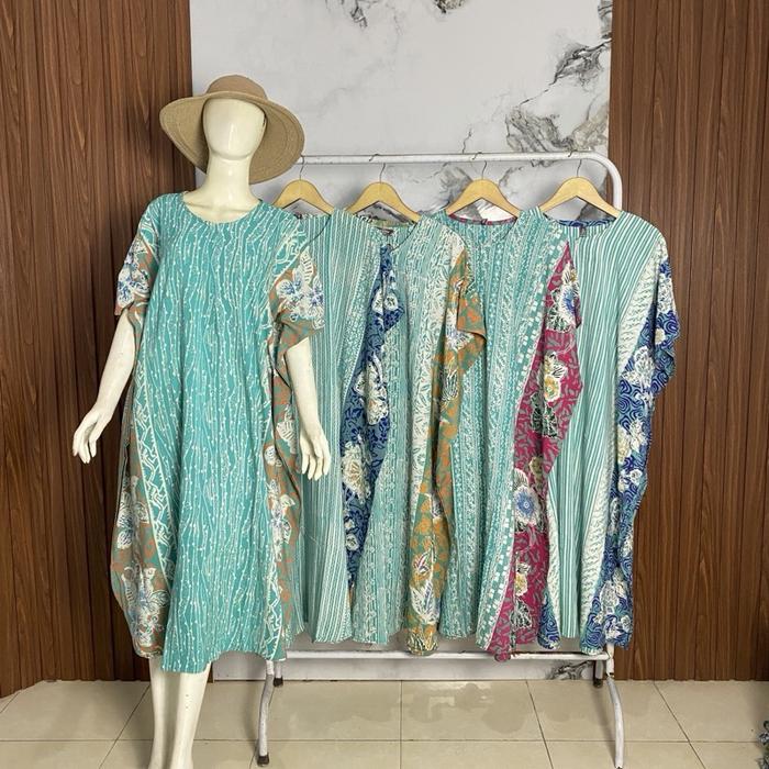 Daster Lowo Premium Soft 03 Batik Cap Busui Lebar Dada 140 Panjang Baju 118 dengan Pilihan Warna Cer