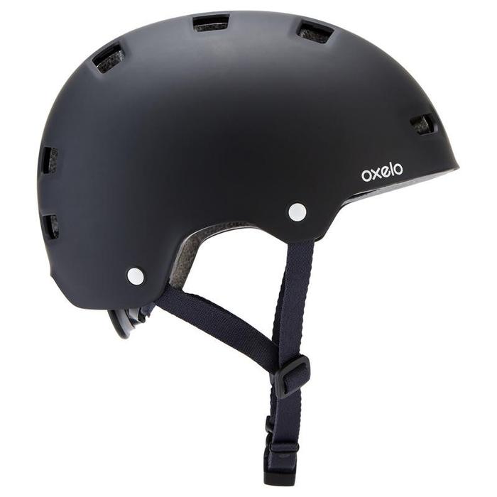 Decathlon Oxelo Helm Dewasa Mh500 (Hitam/Biru Gelap) - 8552048
