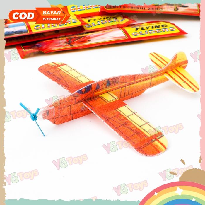YGtoys Mainan Jadul Pesawat Gabus Busa Bongkar Pasang DIY Puzzle Edukasi Anak Laki Laki Perempuan