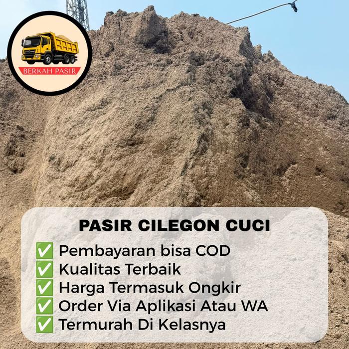 Pasir Premium Cuci 1 Truk Pengiriman Truk Roda 6 Hidrolik Dump Otomatis Kualitas Terbaik Harga Terma