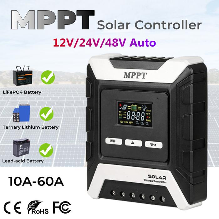 jsdsolar 12V/24V/48V Auto Solar Charge Controller 60A 40A 30A 20A