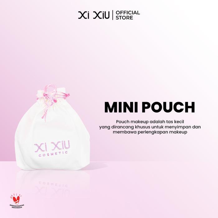 [LIMITED MERCHANDISE] Xi XiU Mini Pouch  | Travel Bag Travel Pouch/Tas Serut Makeup Tali Serut dan b