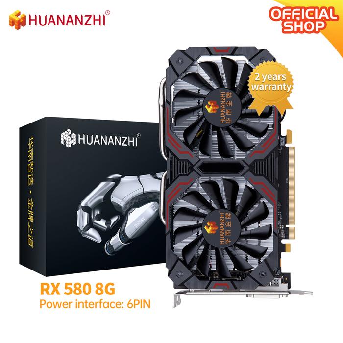 HUANANZHI RX 580 8G 2048SP Graphics Cards 256Bit GDDR5