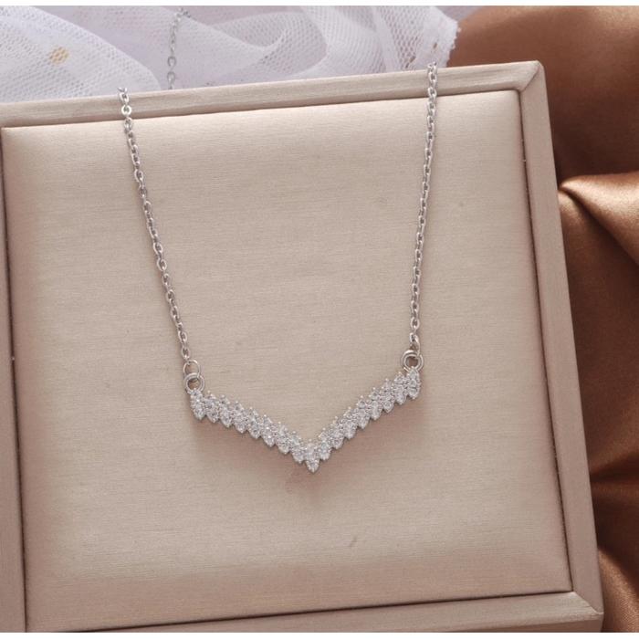 Kalung Titanium Fuji / Kalung V Viral / Kalung Titanium Fuji Aurel Monel