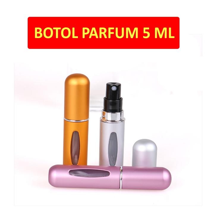 Botol Minyak Wangi Refill 5 ml Mini Stainless Travel Parfume Bottle Botol Parfum Kosong Refill Botol