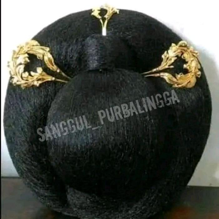 sanggul jawa tradisional/sanggul adat jawa/sanggul manten jawa/sanggul pengantin ukuran orang dewasa