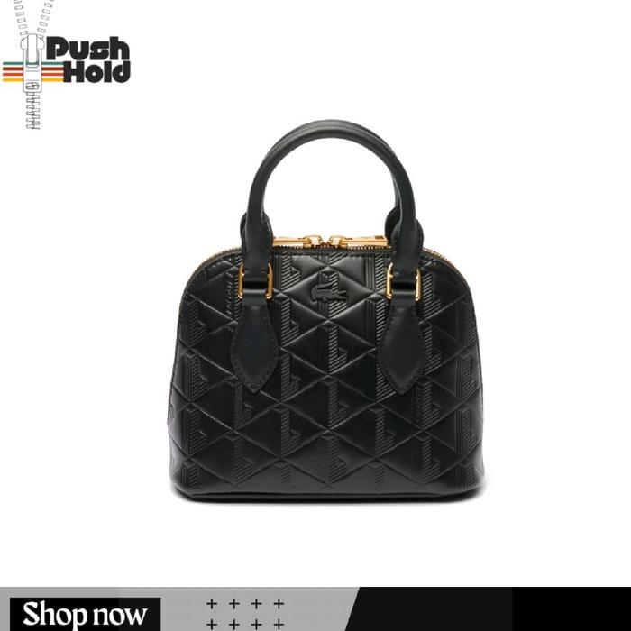 Tas Wanita Original Lacoste Small Maheki Bugatti Shoulder Bag Women's Tas Bahu - Black