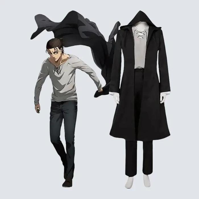 Jaket Hoodie AOT Attack On Titan Eren Yeager Final Season Yaegerist ATTACK ON TITAN AOT HOODIE BEST 