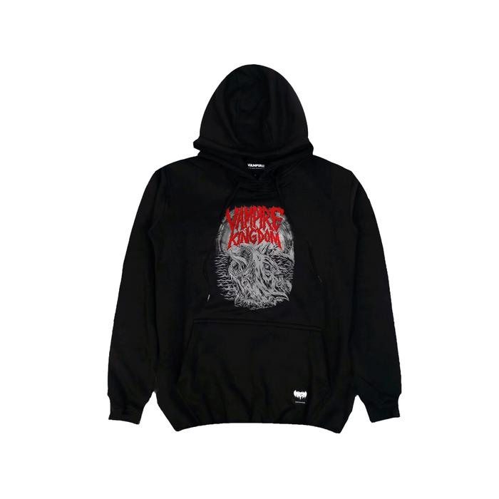 Hoodie Pria Distro Metal Hitam Thrones Vampire Kingdom Cowok Fleece