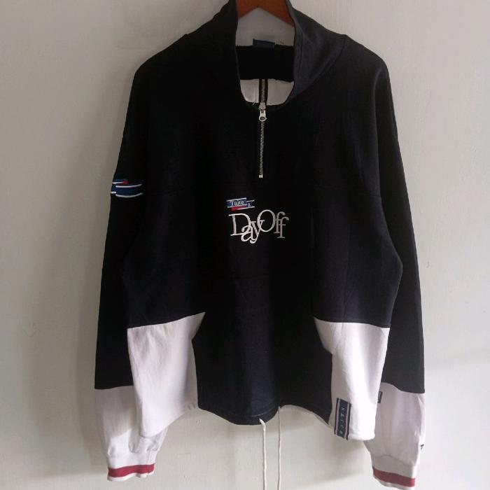crewneck sweater sweatshirt oversize quarter zipper Romantic Crown