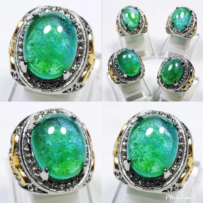 Batu Cincin Zamrud colombia Asli Chatam