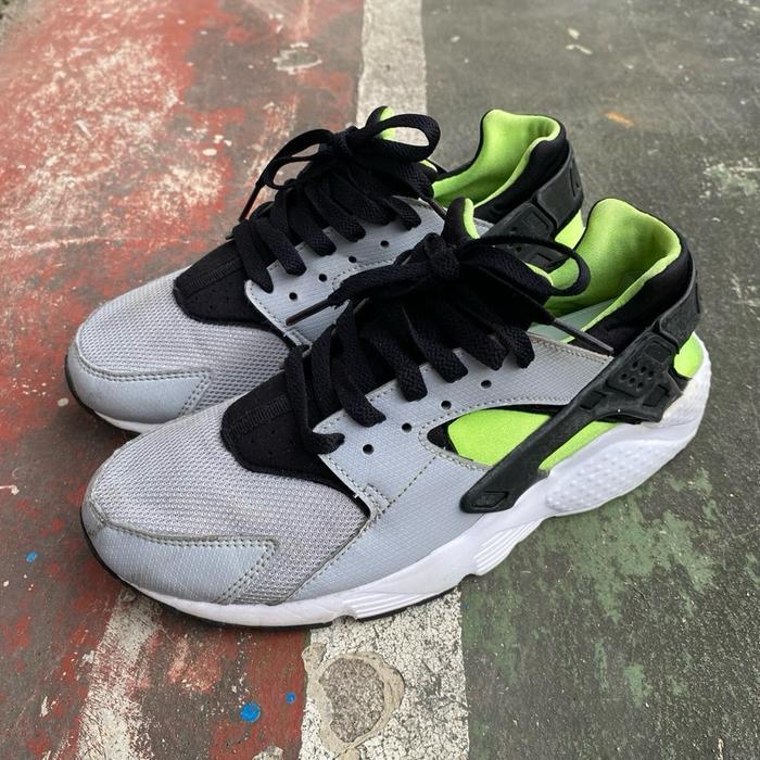 sale Nike air huarache run kids wolf grey electric volt