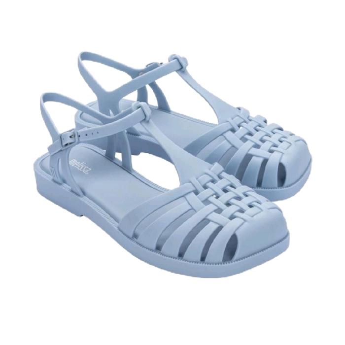 Melissa Aranha Quandra Blue Kids Women - Sepatu Sandal untuk Anak dan Wanita dengan Desain Unik Warn