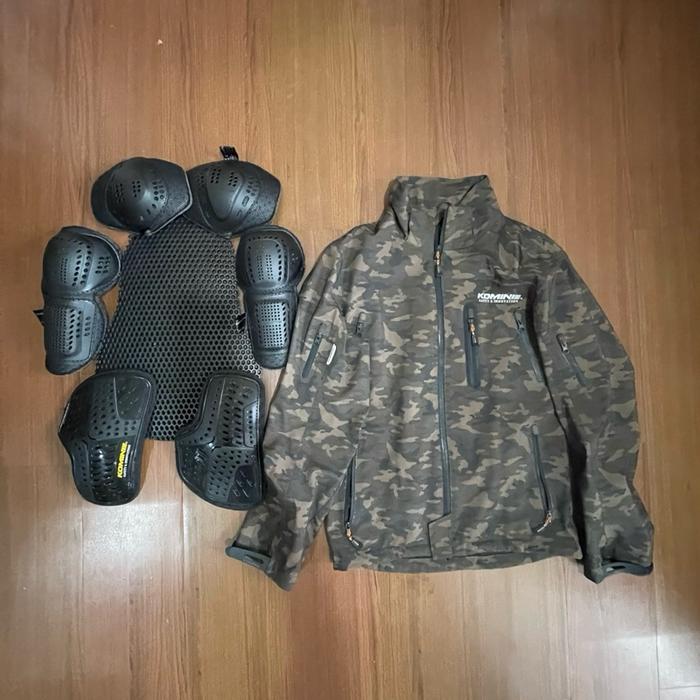 Komine jacket riding camo