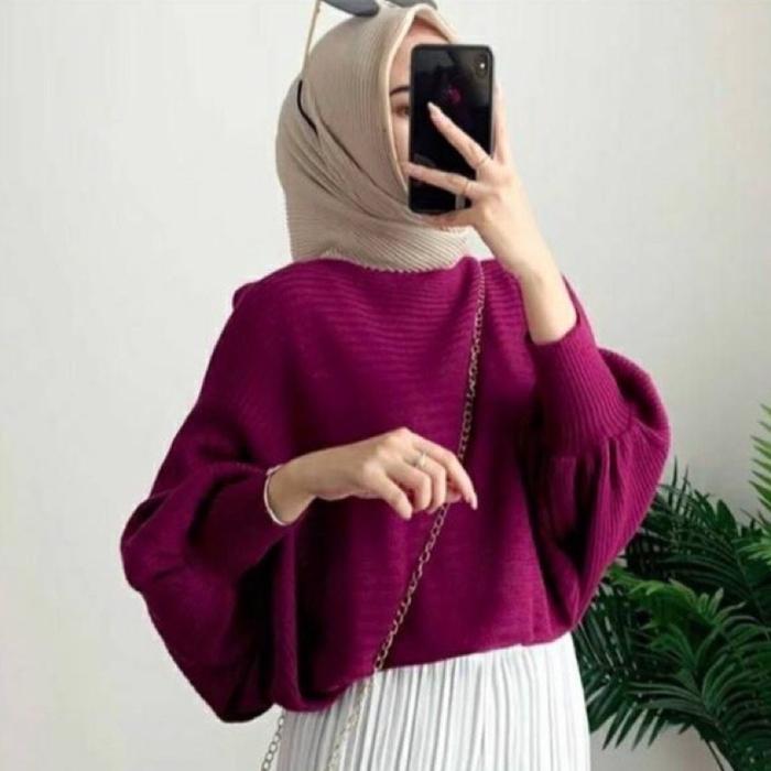 betwing prily rajut blouse/atasan wanita/baju rajut wanita/rajut /outerwear