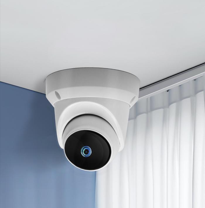 V380 Pro Smart WiFi 8MP IP Camera CCTV Outdoor/Indoor, Putih, 128GB Micro SD, IP66, 50m Night Vision