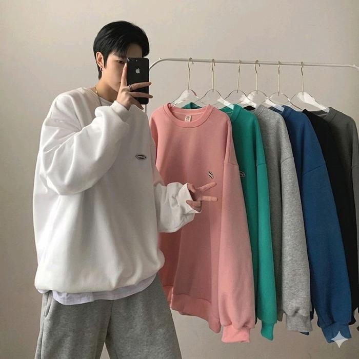 Jaketin Aja S - XXXXXL(6XL) Sweater SIMPLE CHIC BIG SIZE M L XL 2XL 3XL 4XL 5XL 6L Jacket Sweatshirt
