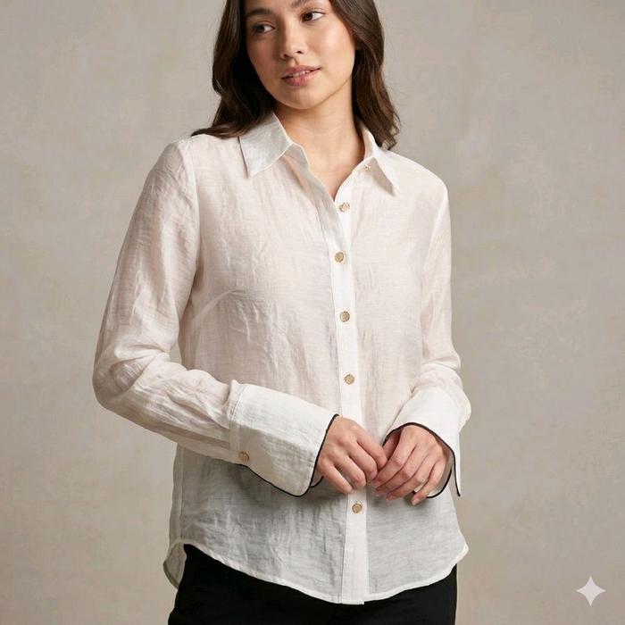 ONLY sheer shirt kemeja preloved like a new