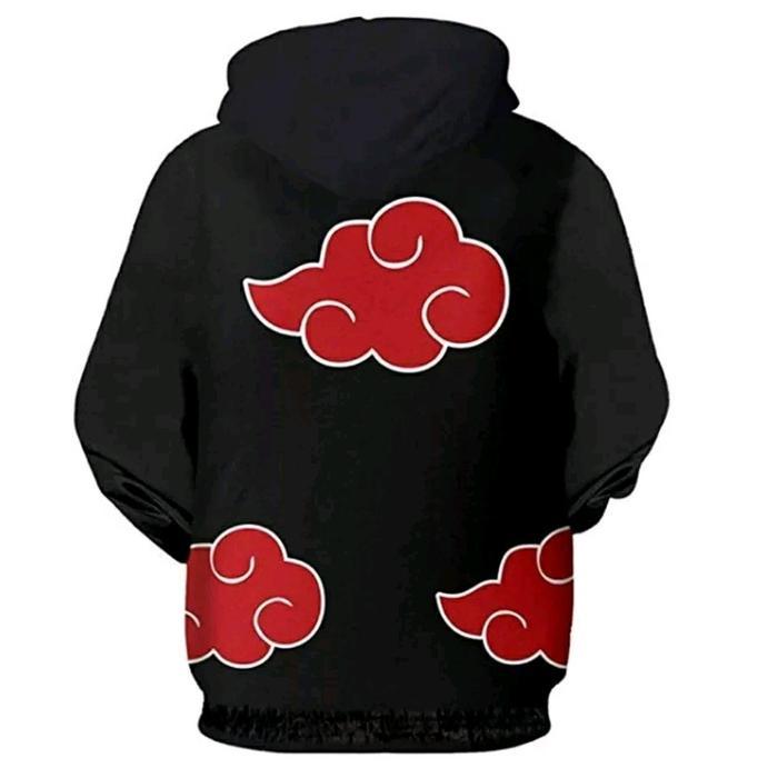Topeng Obito+Jaket Akatsuki Set 2In1 Kostum Anime Cosplay Anime Jubah Anak