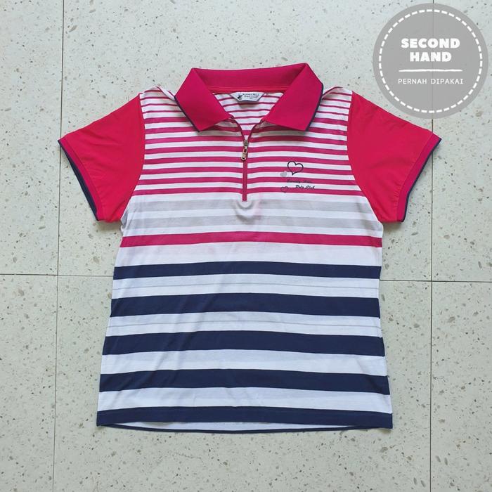 Baju Kaos Polo Wanita Anak Beverly Hills / Size S sd M - LD 46 cm / Second Hand