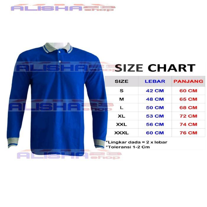 promo kaos kerah jumbo lengan panjang pria wanita Kaos berkerah tangan panjang uniseks terbaru kaos 