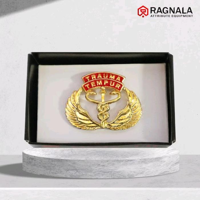 Wing Brevet Trauma Tempur PDH / Pin Brivet Trauma Tempur Gold Premium