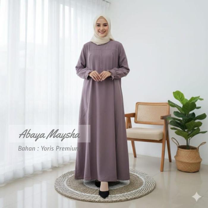 abaya bahan yoris Premium / gamis yoris Premium / abaya maysha