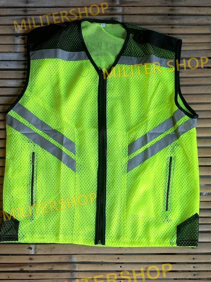 Rompi Safety Proyek Scotlight | Rompi Jaring Safety Kerja Proyek | Rompi Kerja K3