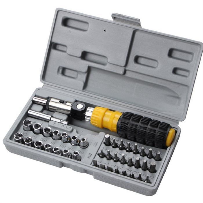 41-Piece Multifunctional Screwdriver Set Tool Screwdriver Socket Wrench Combination Socket Wrench