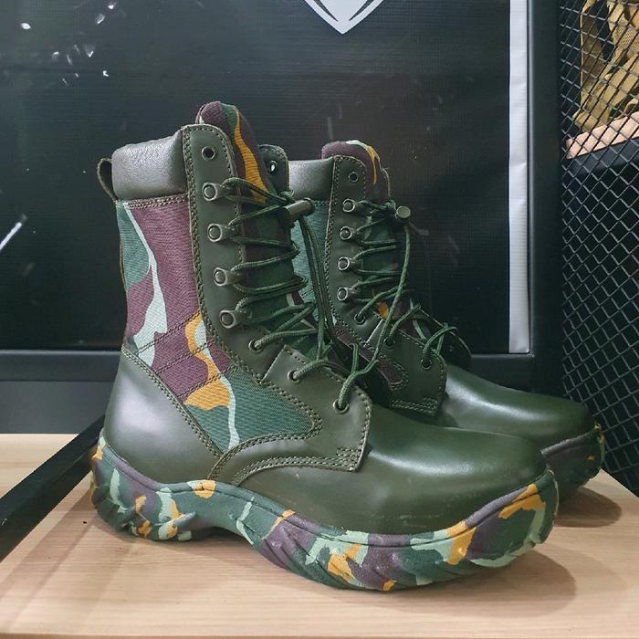 WARRIOR - Sepatu Loreng jatah pembagian model brimob Boots Pria Shoes