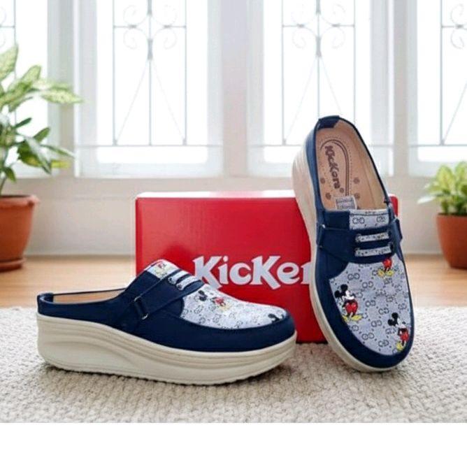 SENDAL SEPATU WEDGES WANITA MODEL MICKEY MK 01 Shoes