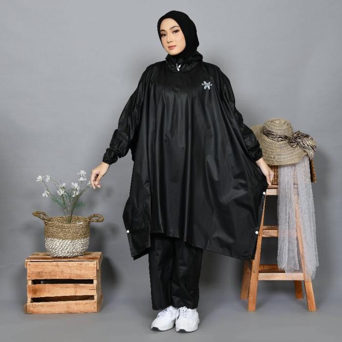 EXTERJAS JAS HUJAN PONCO DEWASA/jas hujan super/Jasperempuan/Jas Hujan dewasa/ Raincat tebal//Jas Hu
