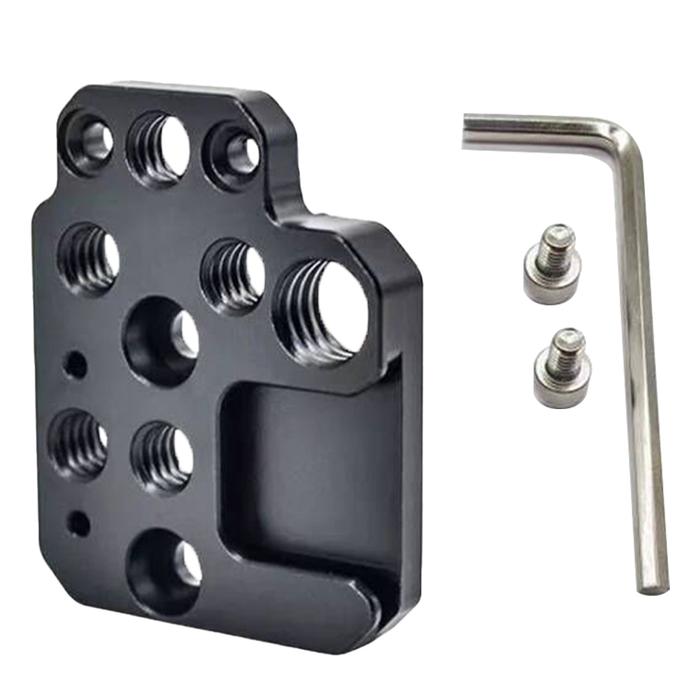 Aluminum Alloy Stabilizer Extension Plate Extension 1/4 3/8inch Hole Cold Shoe for DJI Ronin RS3/RS2