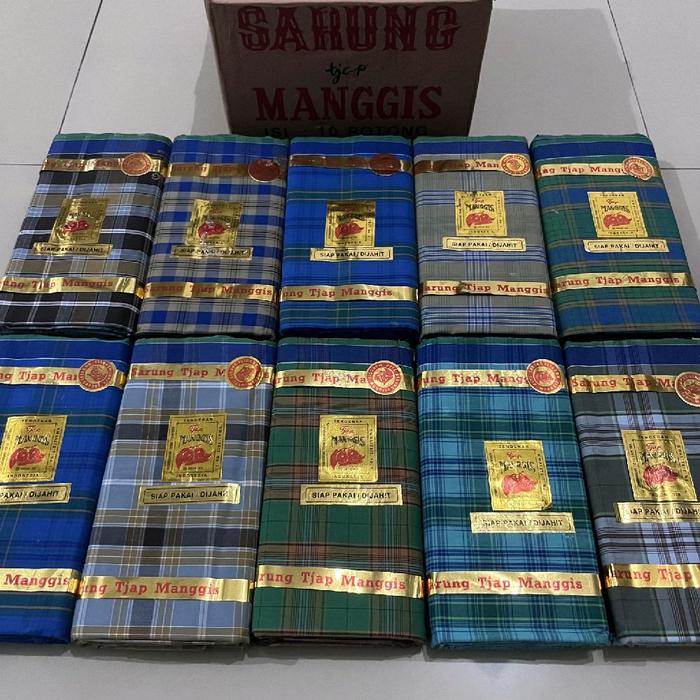 Sarung Jadulan Merek Tjap Manggis Original Sarung jadul pria muslim dewasa