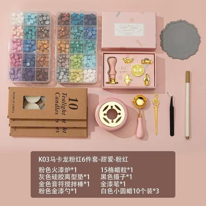 Wax Seal Stamp Kit 14pc,Heater, Pen,Perfect Decoration For Wedding