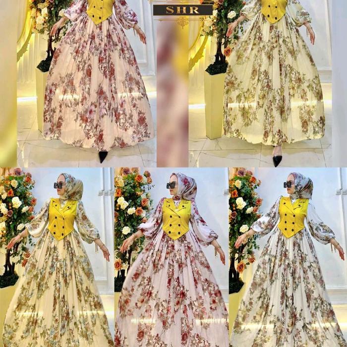 READY GAMIS ROMPI SET HIJAB 100%ORI SHR