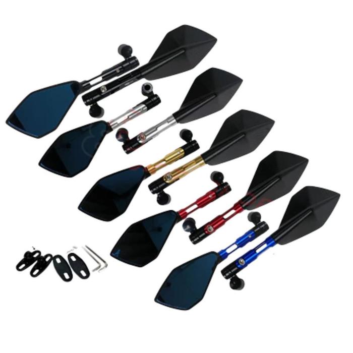 Terlaris SPION TOMOK V5 V2CNC SPION MOTOR SPION TOMOK KACA BESAR LIPAT UNIVERSAL VARIO BEAT MIO AERO